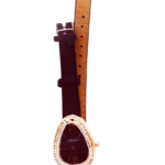 78_SPARKLE WATCH OVAL RED #078